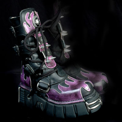 New Rock avec flammes mauves + pics
